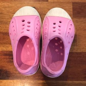 Pink Crocs
